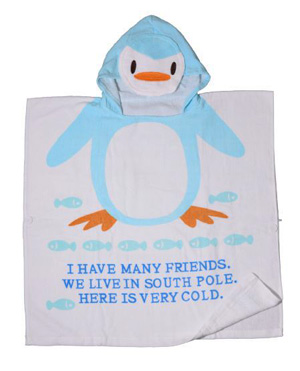 180-01 Bs WD180-01
Towel poncho (Penguine-100%cotton)
$28.80